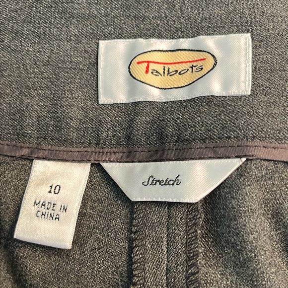 Talbots Gray Dress Pants Excellent Condition - Picture 3 of 8